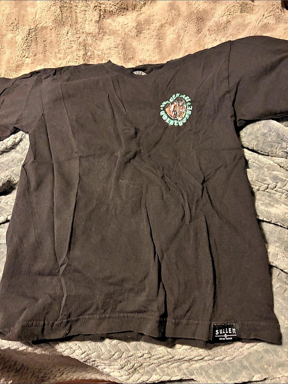 Sullen Artist Series Berserk Guts Graphic Tee Black & Green Small